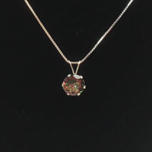 💚Genuine Mystic Topaz Pendant💚 - Picture 2 of 4